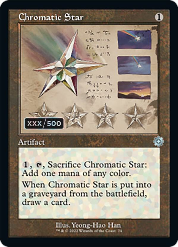 Chromatic Star (Schematic) (Serial Numbered) 74 card from The Brothers' War: Retro Frame Artifacts