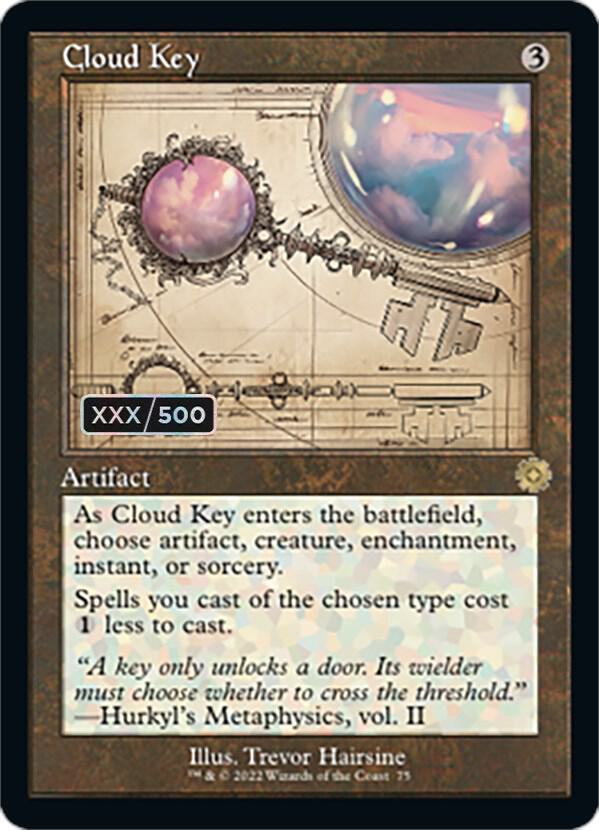 Cloud Key (Schematic) (Serial Numbered) 75 card from The Brothers' War: Retro Frame Artifacts