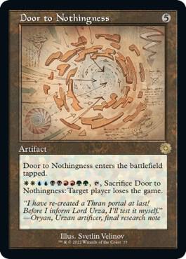 Door to Nothingness (Schematic) 77 card from The Brothers' War: Retro Frame Artifacts