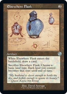 Elsewhere Flask (Schematic) 78 card from The Brothers' War: Retro Frame Artifacts