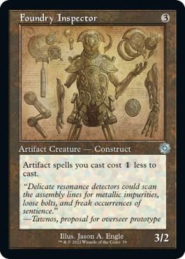 Foundry Inspector (Schematic) 79 card from The Brothers' War: Retro Frame Artifacts