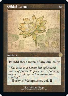 Gilded Lotus (Schematic) 80 card from The Brothers' War: Retro Frame Artifacts
