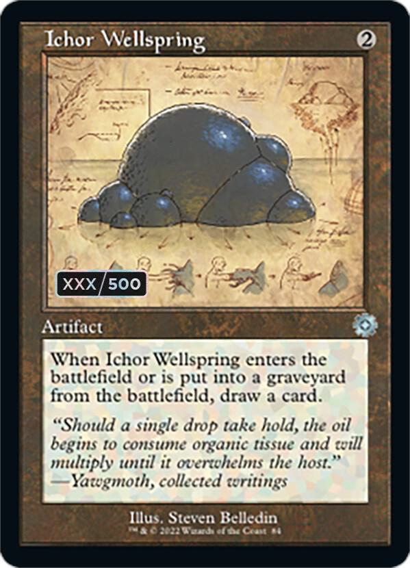 Ichor Wellspring (Schematic) (Serial Numbered) 84 card from The Brothers' War: Retro Frame Artifacts