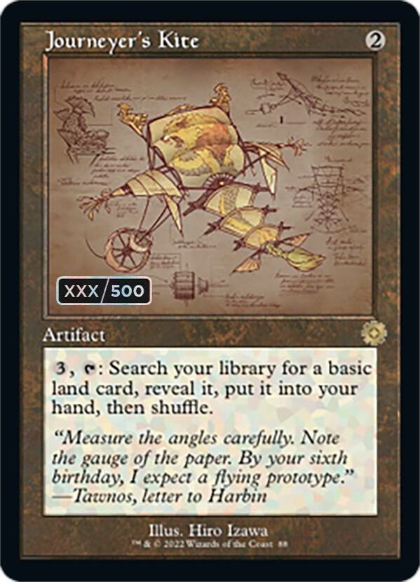 Journeyer's Kite (Schematic) (Serial Numbered) 88 card from The Brothers' War: Retro Frame Artifacts