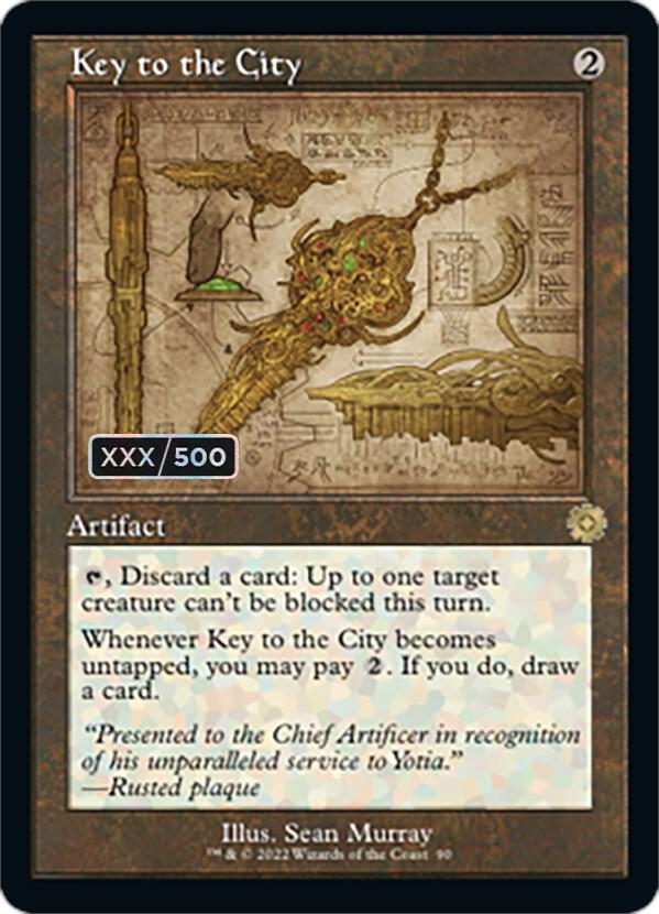 Key to the City (Schematic) (Serial Numbered) 90 card from The Brothers' War: Retro Frame Artifacts