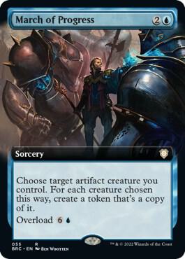 March of Progress (Extended Art) 55 card from Commander: The Brothers' War