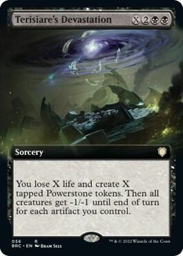 Terisiare's Devastation (Extended Art) 56 card from Commander: The Brothers' War