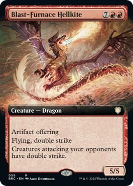 Blast-Furnace Hellkite (Extended Art) 59 card from Commander: The Brothers' War