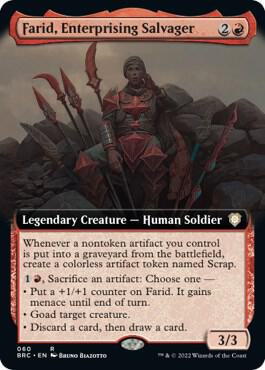 Farid, Enterprising Salvager (Extended Art) 60 card from Commander: The Brothers' War
