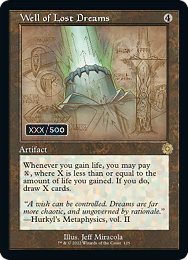 Well of Lost Dreams (Schematic) (Serial Numbered) 125 card from The Brothers' War: Retro Frame Artifacts