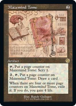 Mazemind Tome (Schematic) 93 card from The Brothers' War: Retro Frame Artifacts