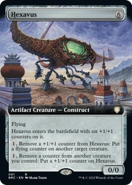 Hexavus (Extended Art) 61 card from Commander: The Brothers' War