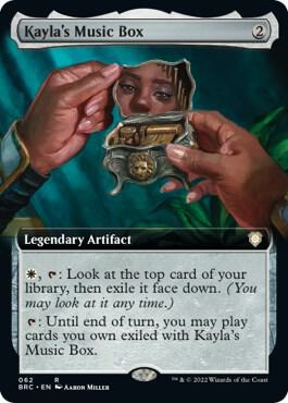 Kayla's Music Box (Extended Art) 62 card from Commander: The Brothers' War