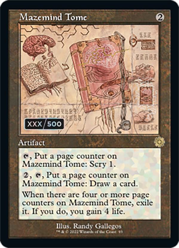 Mazemind Tome (Schematic) (Serial Numbered) 93 card from The Brothers' War: Retro Frame Artifacts