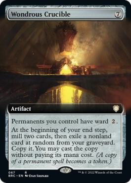 Wondrous Crucible (Extended Art) 67 card from Commander: The Brothers' War