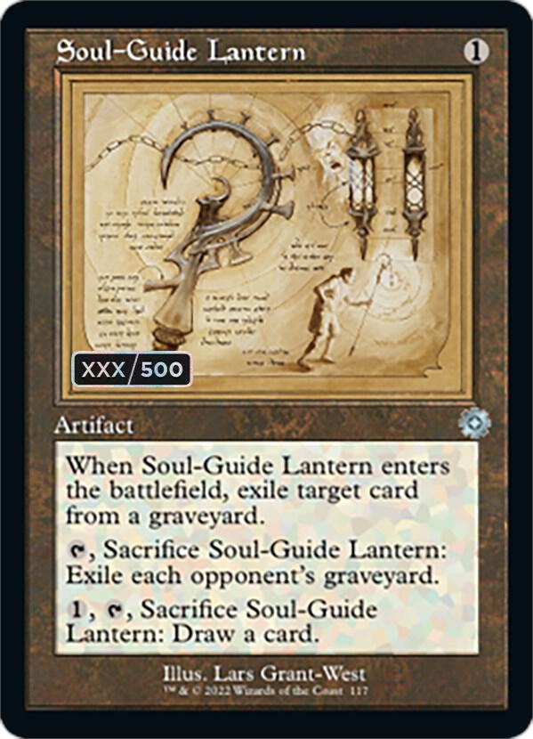 Soul-Guide Lantern (Schematic) (Serial Numbered) 117 card from The Brothers' War: Retro Frame Artifacts