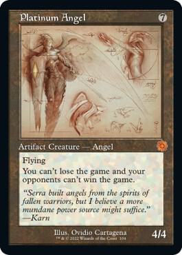Platinum Angel (Schematic) 104 card from The Brothers' War: Retro Frame Artifacts