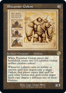 Precursor Golem (Schematic) 105 card from The Brothers' War: Retro Frame Artifacts