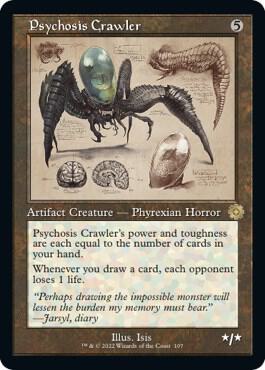 Psychosis Crawler (Schematic) 107 card from The Brothers' War: Retro Frame Artifacts