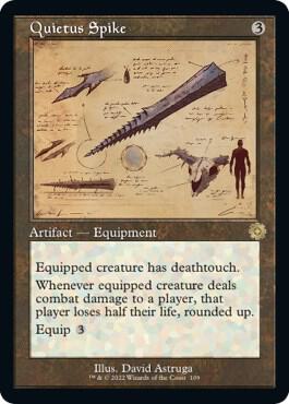 Quietus Spike (Schematic) 109 card from The Brothers' War: Retro Frame Artifacts