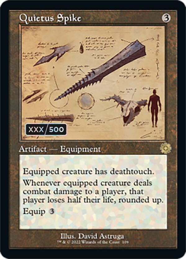 Quietus Spike (Schematic) (Serial Numbered) 109 card from The Brothers' War: Retro Frame Artifacts
