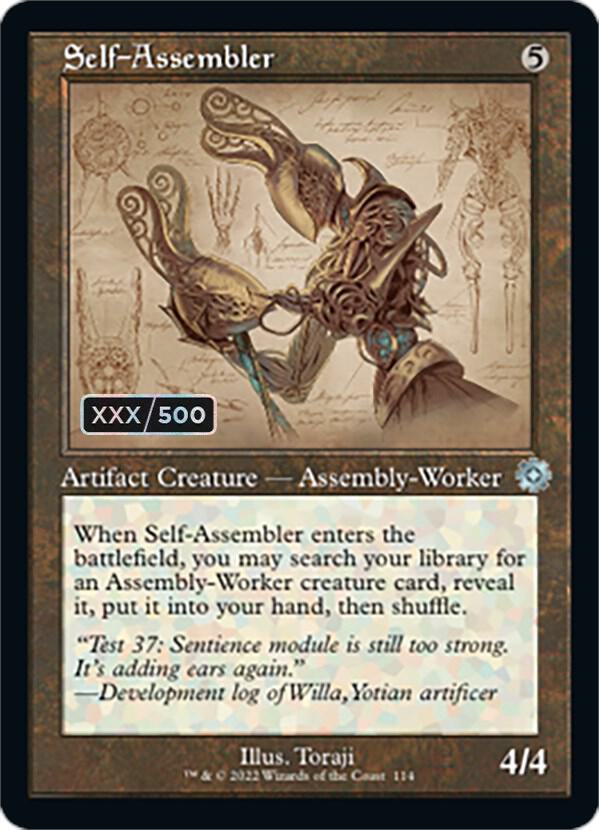 Self-Assembler (Schematic) (Serial Numbered) 114 card from The Brothers' War: Retro Frame Artifacts