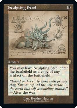 Sculpting Steel (Schematic) 113 card from The Brothers' War: Retro Frame Artifacts