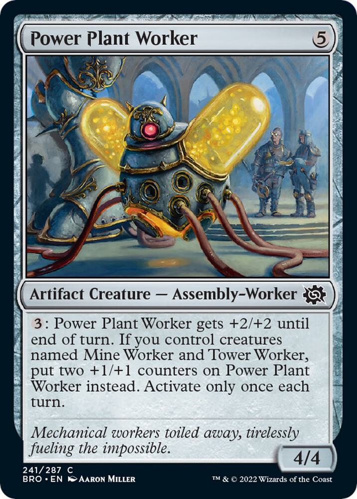 Power Plant Worker 241 card from The Brothers' War