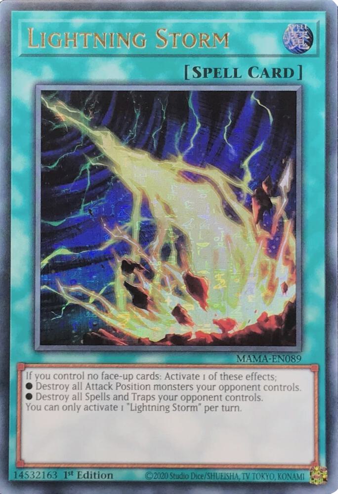 Lightning Storm (Ultra Pharaoh's Rare) MAMA-EN089 card from Magnificent Mavens