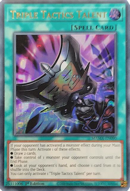 Triple Tactics Talent (Ultra Pharaoh's Rare) MAMA-EN090 card from Magnificent Mavens