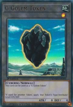G Golem Token MAMA-EN103 card from Magnificent Mavens