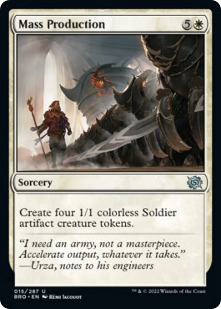 Mass Production 15 card from The Brothers' War