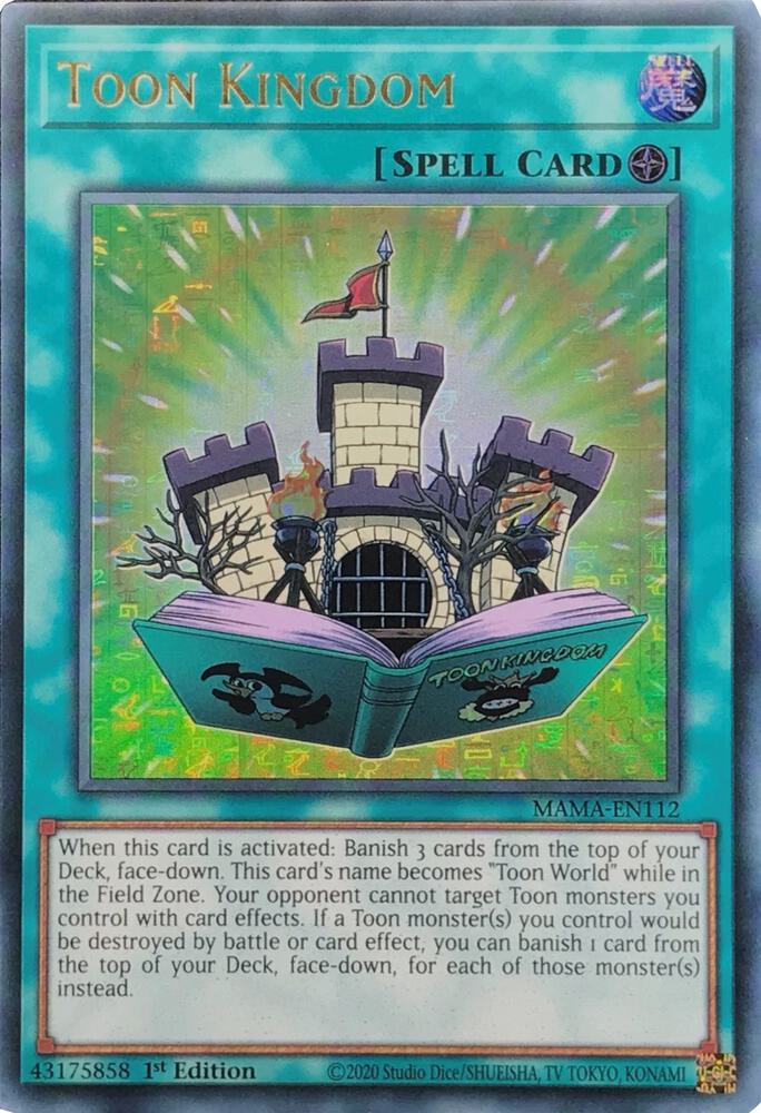Toon Kingdom (Ultra Pharaoh's Rare) MAMA-EN112 card from Magnificent Mavens