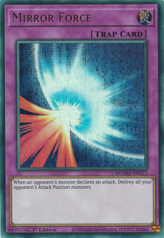 Mirror Force (Ultra Pharaoh's Rare) MAMA-EN115 card from Magnificent Mavens