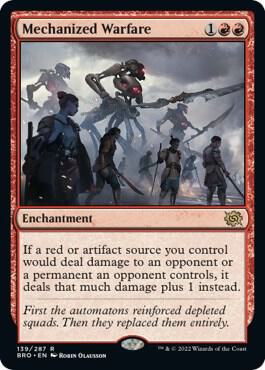 Mechanized Warfare 139 card from The Brothers' War