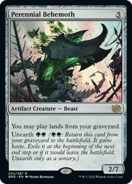 Perennial Behemoth 202 card from The Brothers' War