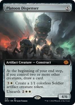 Platoon Dispenser (Extended Art) 310 card from The Brothers' War