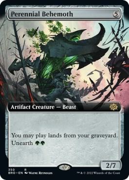 Perennial Behemoth (Extended Art) 350 card from The Brothers' War