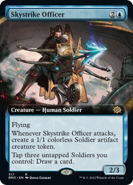 Skystrike Officer (Extended Art) 317 card from The Brothers' War