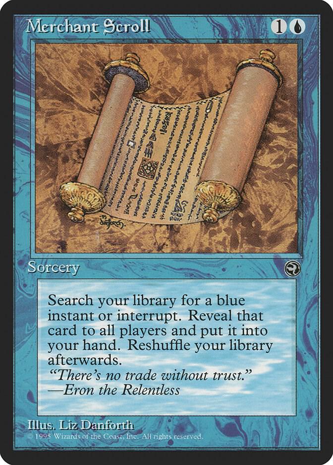 Merchant Scroll card from Homelands