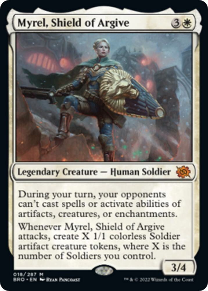 Myrel, Shield of Argive 18 card from The Brothers' War