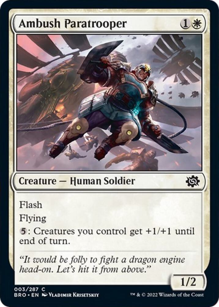 Ambush Paratrooper 3 card from The Brothers' War