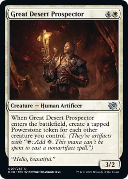 Great Desert Prospector 7 card from The Brothers' War