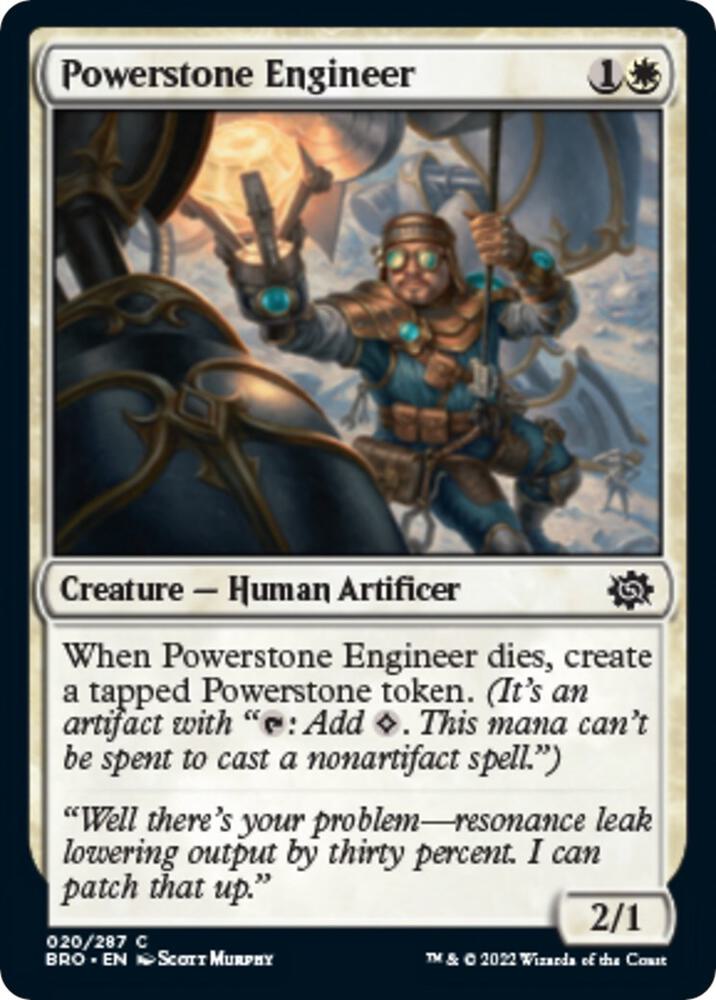 Powerstone Engineer 20 card from The Brothers' War