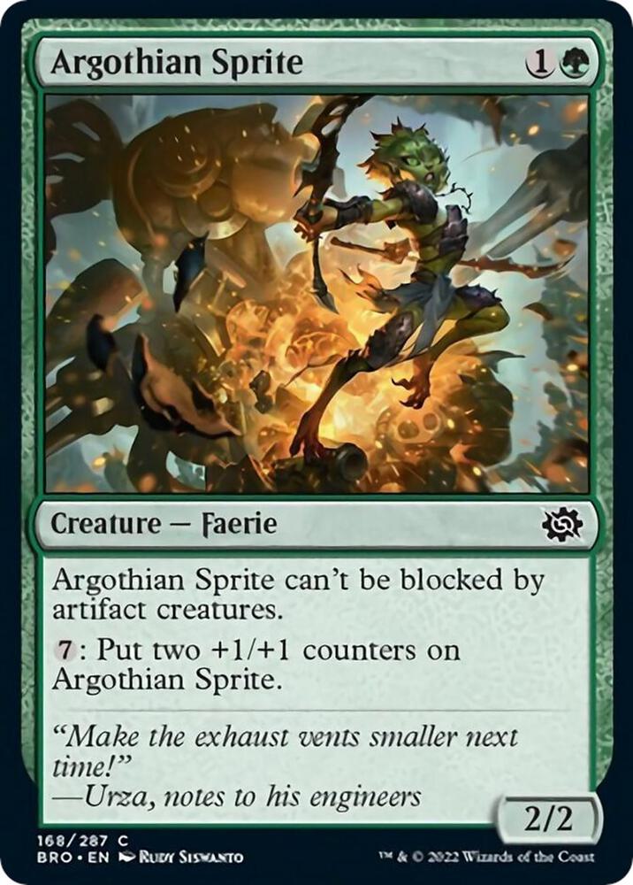 Argothian Sprite 168 card from The Brothers' War