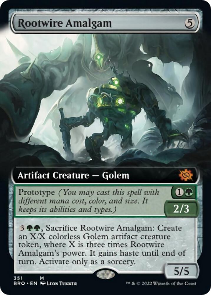 Rootwire Amalgam (Extended Art) 351 card from The Brothers' War