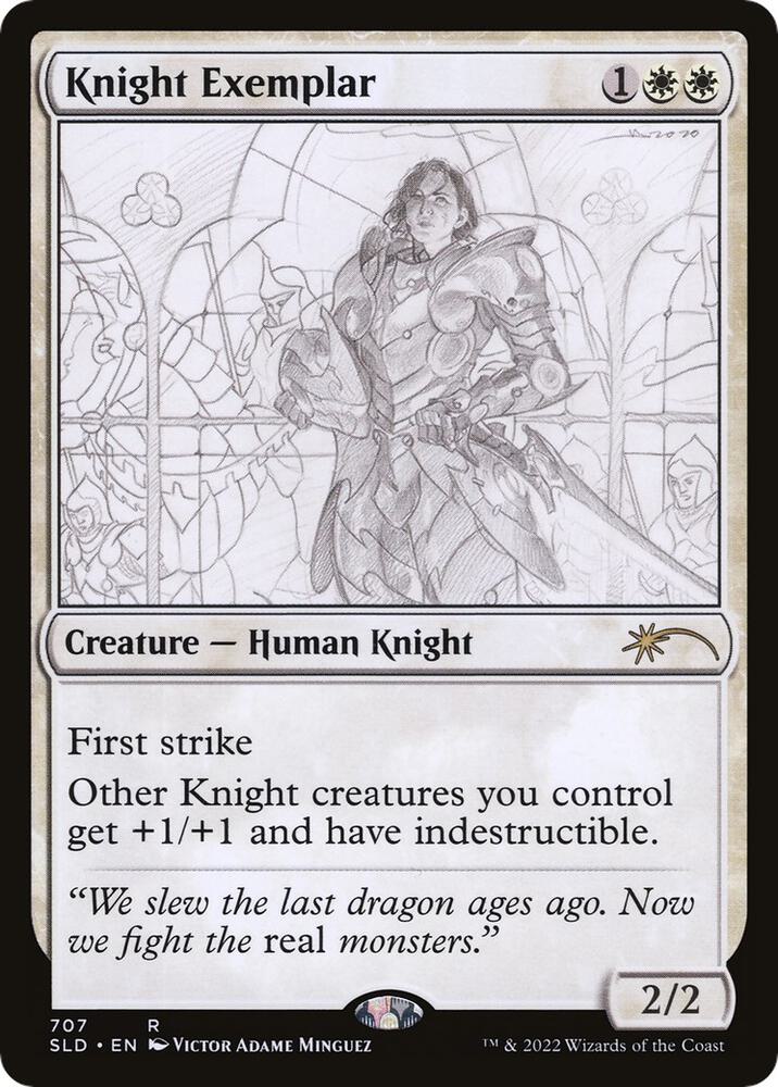 Knight Exemplar 707 card from Secret Lair Drop Series