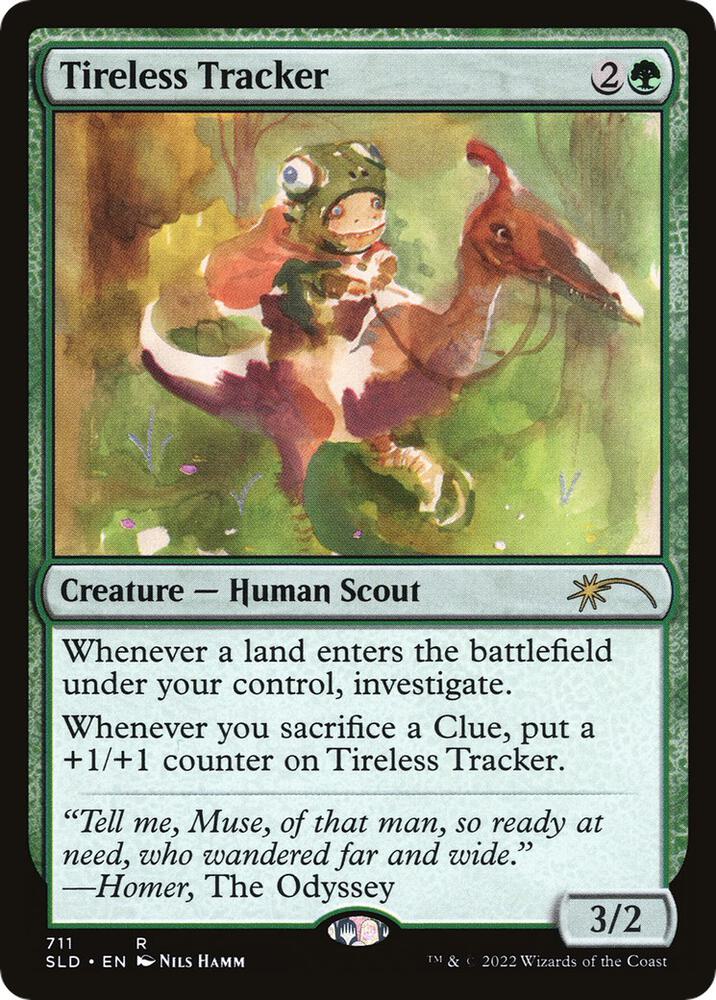 Tireless Tracker 711 card from Secret Lair Drop Series
