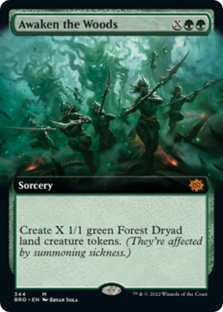 Awaken the Woods (Extended Art) 344 card from The Brothers' War