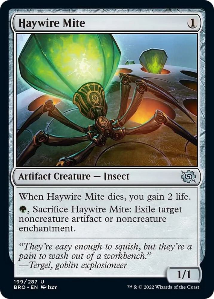 Haywire Mite 199 card from The Brothers' War